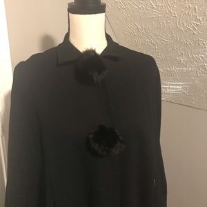 Vintage Long black cape